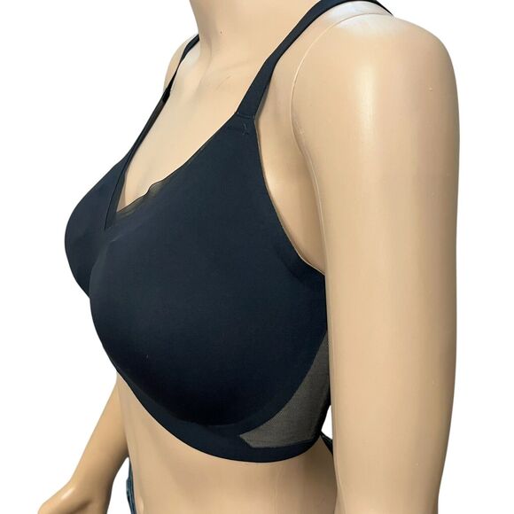 Honeylove Crossover Bra XL Wireless Black Nude Multi-way Straps Removable Pads - Picture 4 of 8